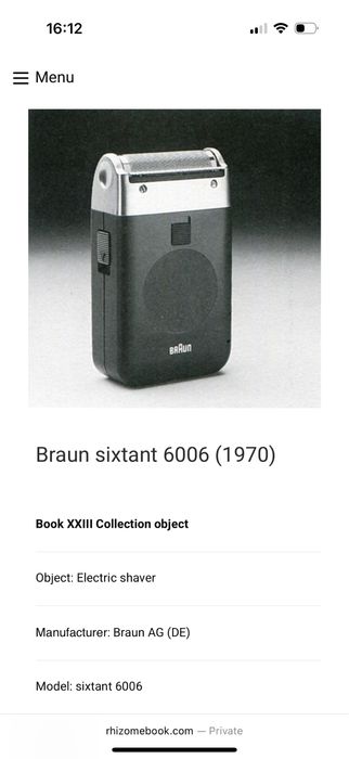 Aparat de ras Braun Sixtant 6006