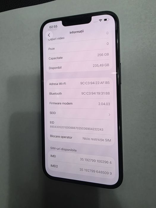 iPhone 17e Black 256GB Ca NOU Liber de retea