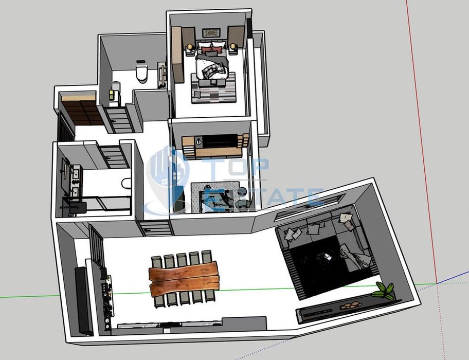 Продава се Тристаен апартамент в Велико Търново, Бузлуджа - 153 кв.м за 853 €/кв.м - Снимка #3