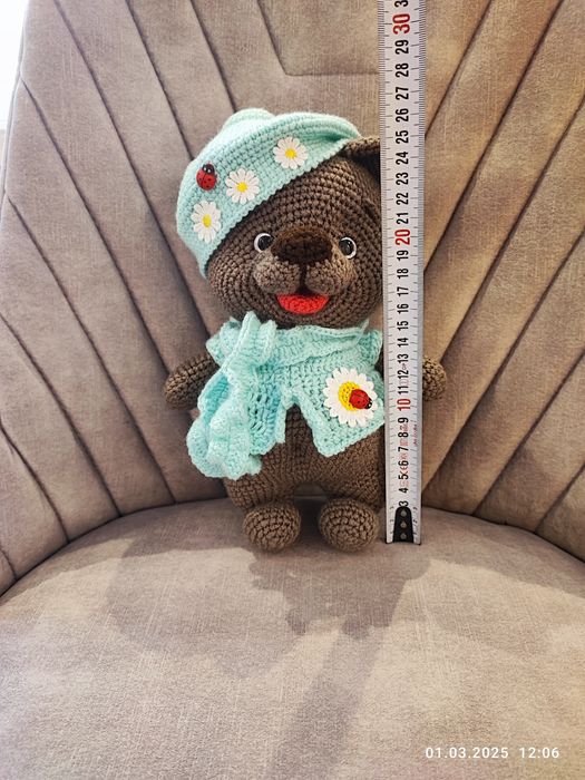 Плюшено плетено зайче