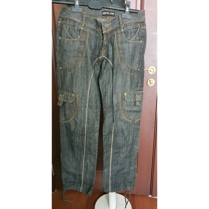 Blugi bufanti cu buzunare