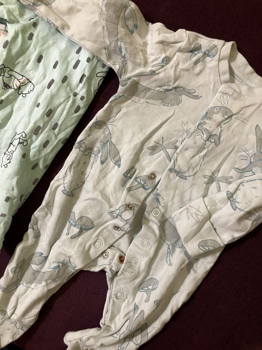 Бебешки гащеризон ромпър  George и боди 56 размер новородено дрехи