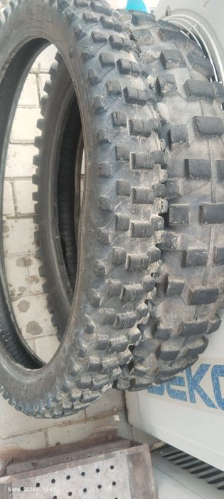 Мотошины б/у перед21 зад18