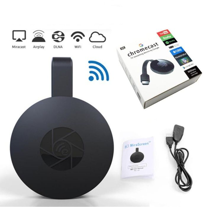 Медия плеър Chromecast/Хромкаст/Airplay/Miracast/TV stick за телевизор ...