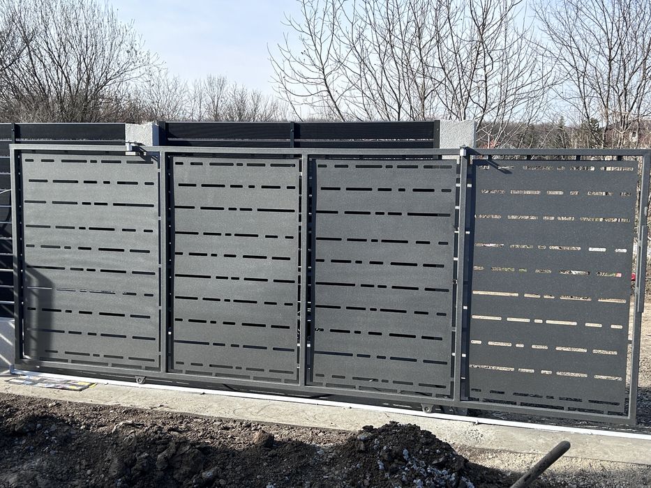 Elemtente gard jaluzea sipca metalica decupare laser