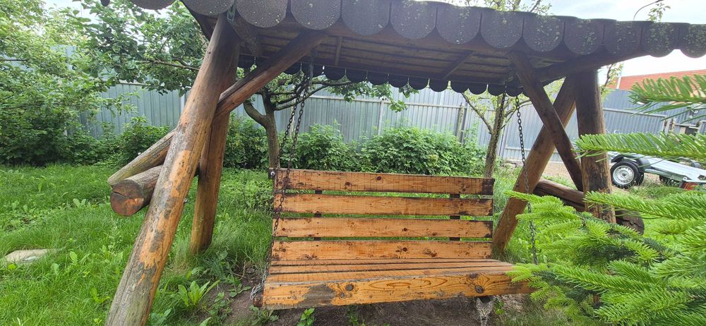 Balansoar de lemn masiv de gradina
