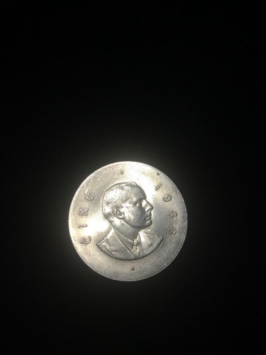 10 Shilling 1966 moneda de argint