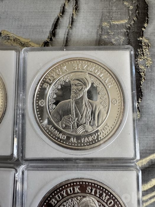 Серебриный монеты Узбекистана 31.1 г 999 проба серебро kumush tanga