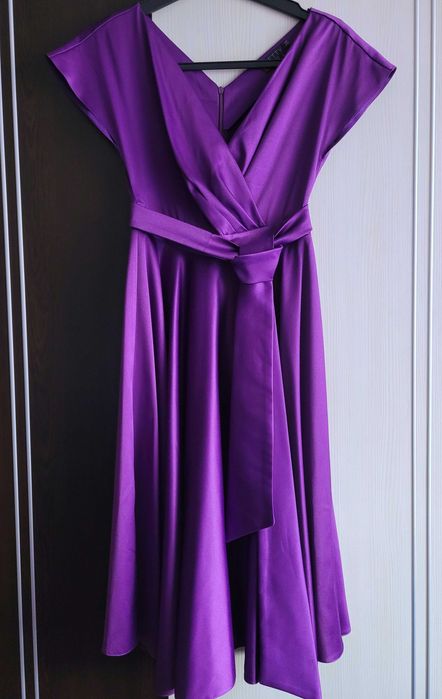 Rochie eleganta din tafta satinata violet pt. fete / domnisoare  mar.34 / XS    marca Pretty Girl