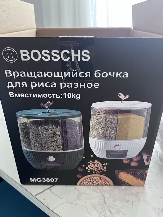 Вращающая бочка для круп новая