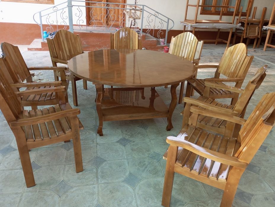 Дачни стол стуллар ишлаб чикарамиз биринчи колдан харид Килинг