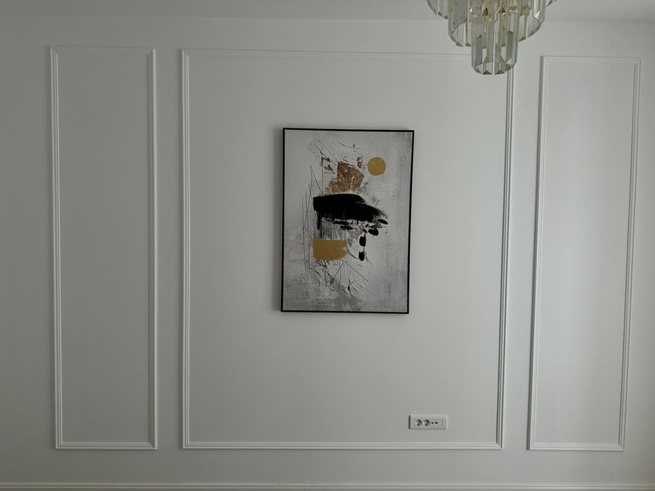 Plinta parchet duropolimer tăiată la 45 grade, cornisa, profile decora