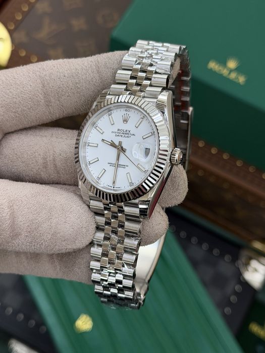 Rolex Date-Just 41 White Dial ETA 3235