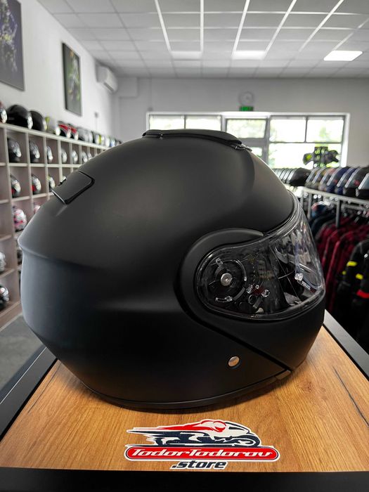 Oтваряема мото Каска SHOEI Neotec Flat Black,очила,размер L,като нова