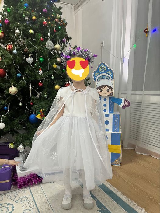 Платье Снежинка для девочки