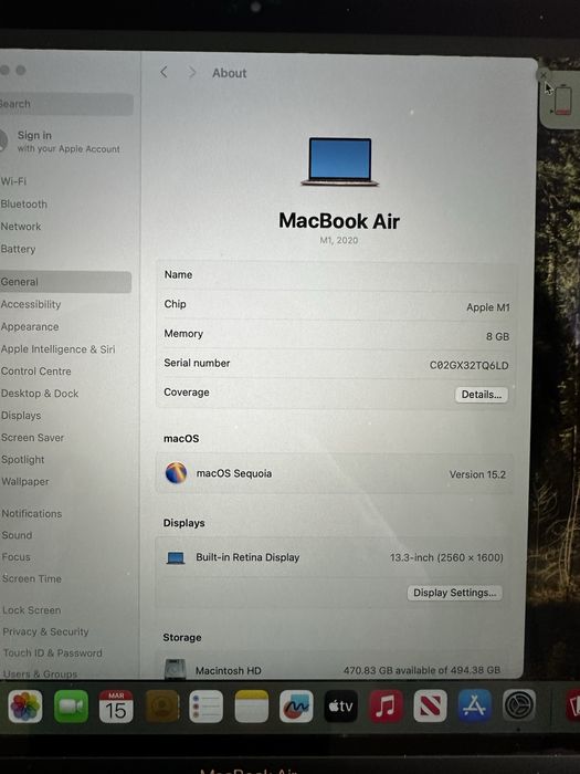 MacBook Air M1 8GB 512GB