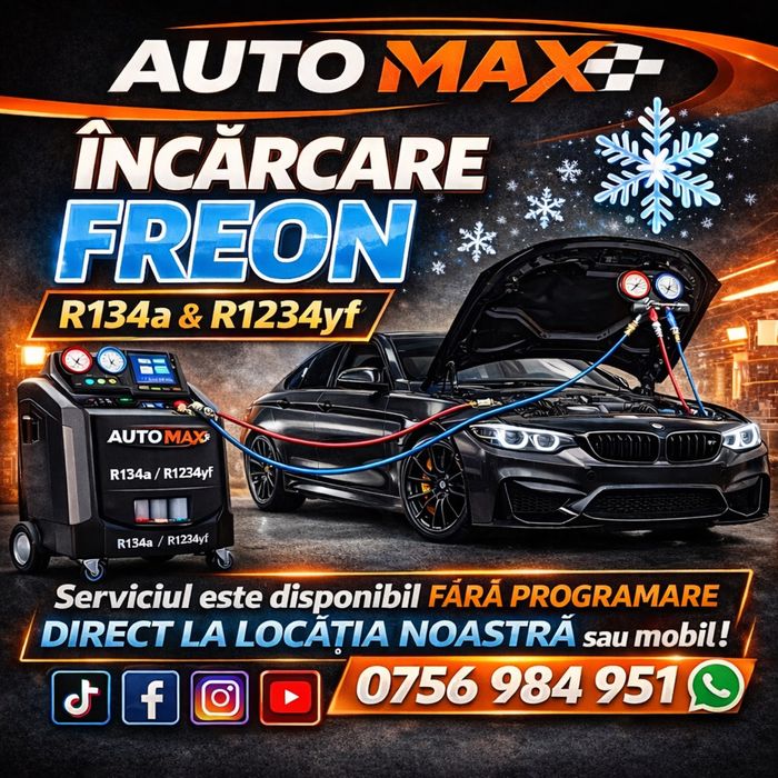 Încărcare Freon R134a / R1234yf (AUTO MAX)