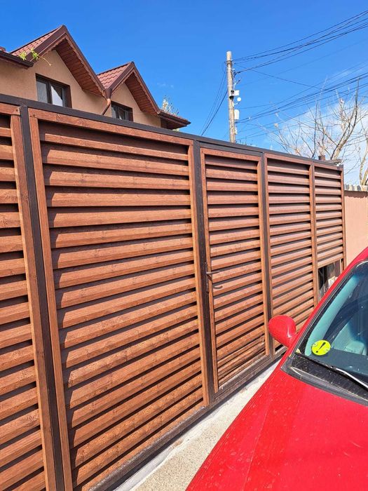 Gard metalic jaluzea | Suruburi ascunse |  Satu Mare | Model 2025 |