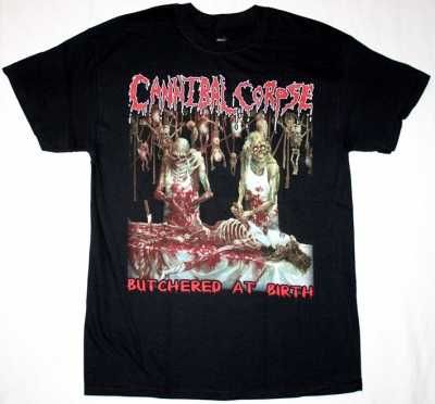 Чисто нова метъл тениска на Cannibal Corpse - Butchered At Birth.