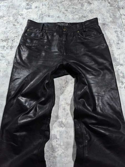 Pantaloni piele rockstar moto opium