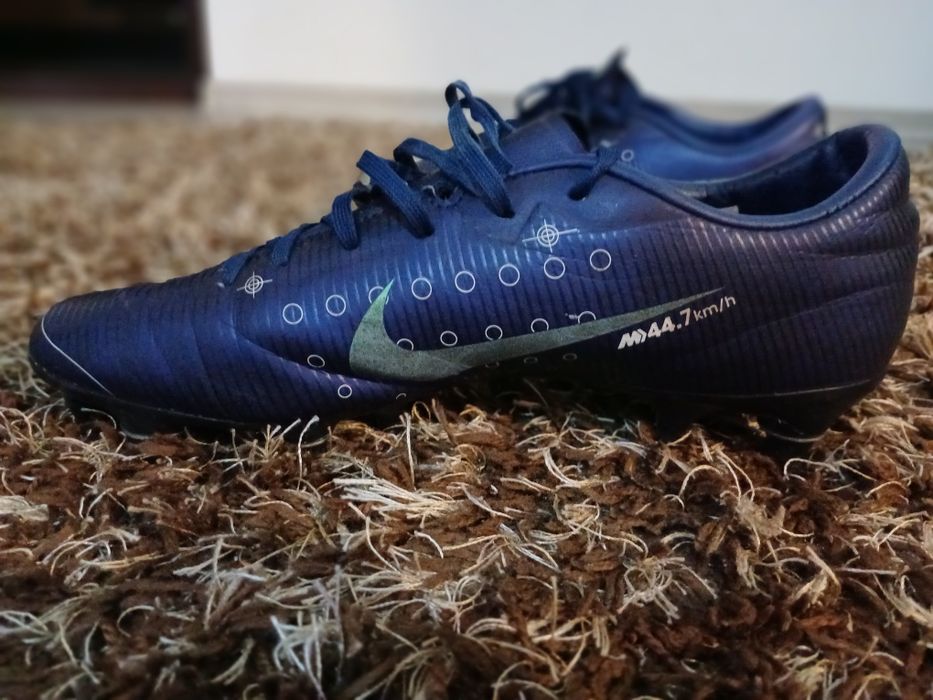 Ghete Fotbal Nike Mercurial Vapor 13 Elite FG Albastre-Neon Mărimea 41