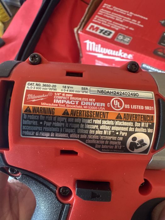 Set Milwaukee 18v USA