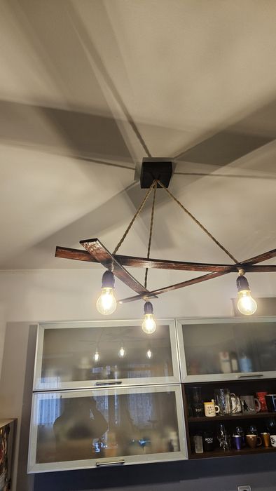 Винтидж полилей с 3 бр. крушки