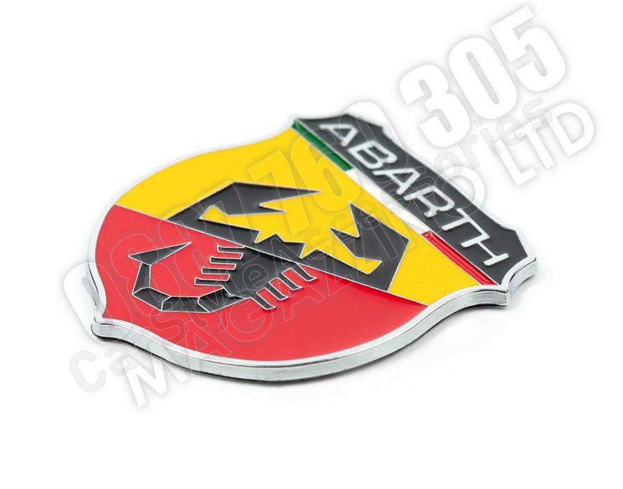 Метална Емблема за Fiat Abarth Скорпион Цветен Емайл