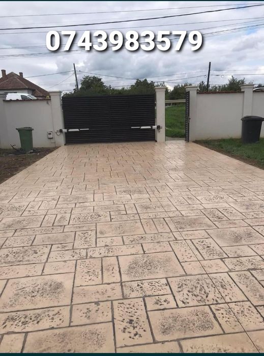Pavaj din beton amprentat