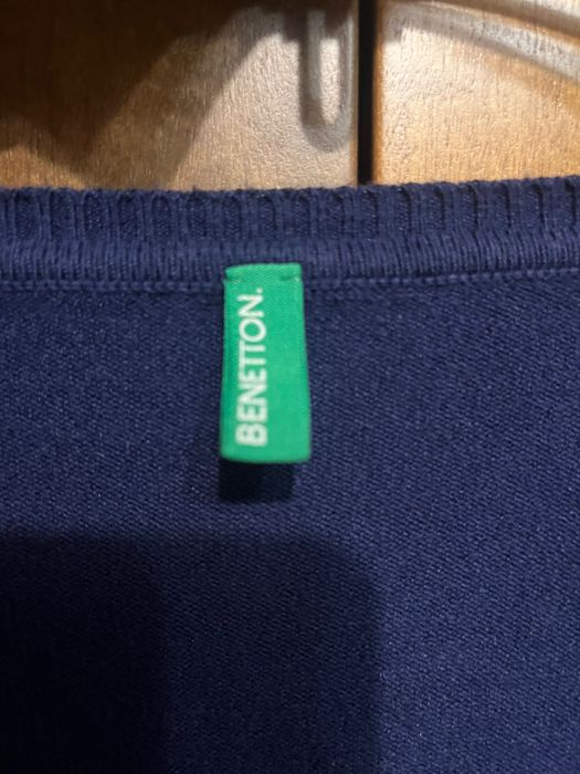 Дамски син пуловер Benetton