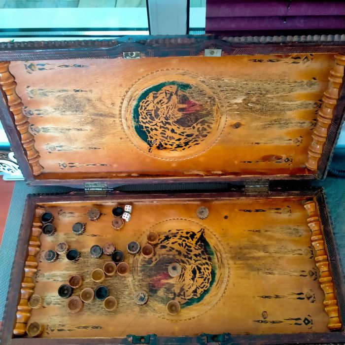 Нарды деревянные резные