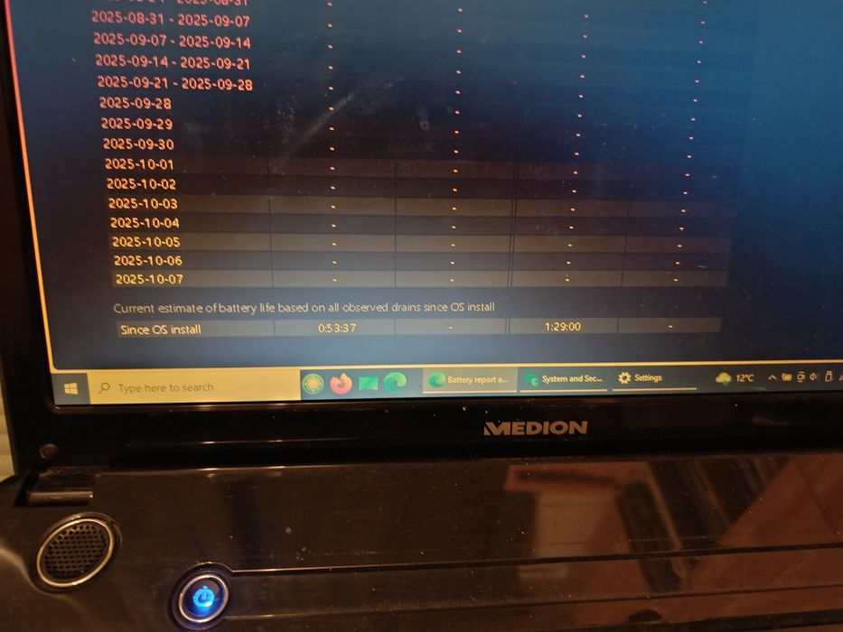 Laptop Medion ssd250