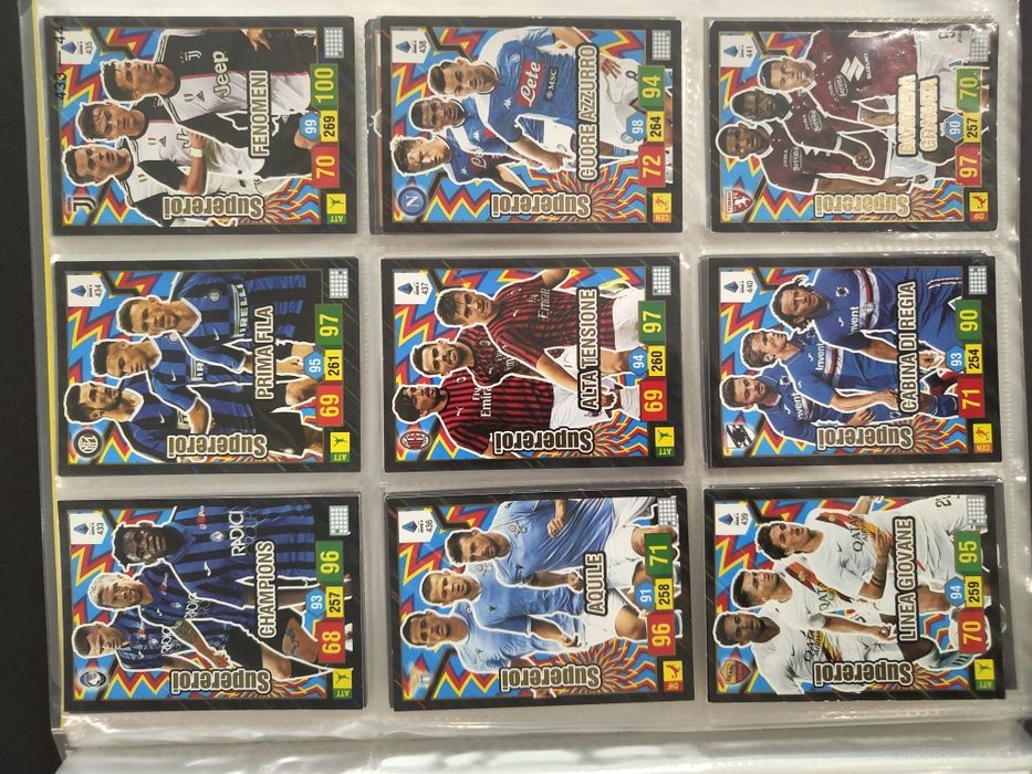 Colecție Adrenalyn XL + album 2019-20: +563 Carduri MINT (Fără dubluri) Trofeo | Handanovic Top Player | Seturi Complete