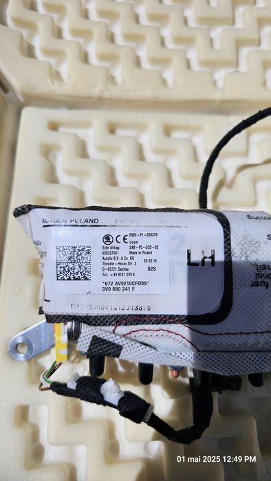 Vând airbag scaun Skoda Superb 3