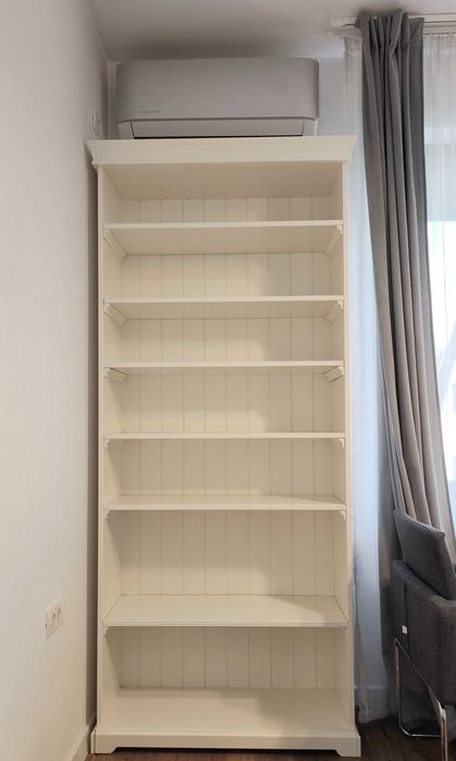 Biblioteca Liatorp Ikea, 96X214, alb, usor lacuit, 6 etajere mobile