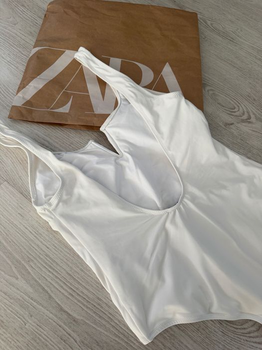 Бял бански ZARA ХЛ