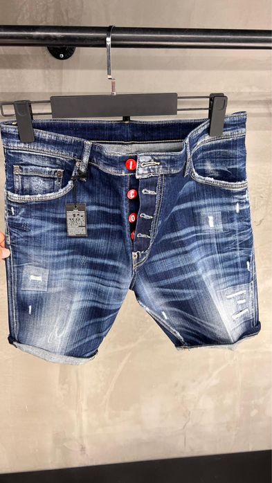 Blugi scurti dsquared 2 albastrii premium