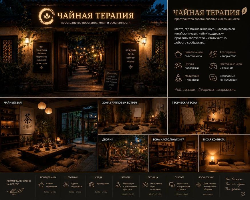 Ищу партнёра/инвестора для создания атмосферного tea space and communi