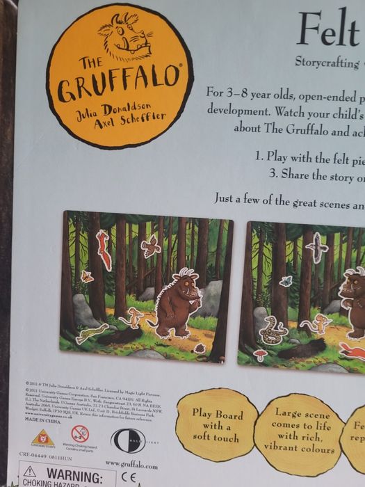 Кукла за ръка бухалче и дъска за приказки