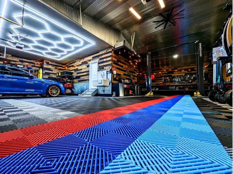 Pardoseala Modulara Garaj Service Albastru Deschis M// Made in Romania