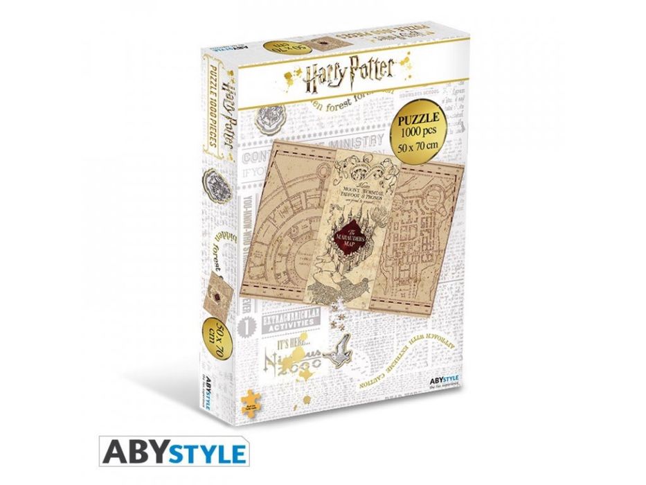 Puzzle Harry Potter 1000 piese Marauder’s map / harta strengarilor
