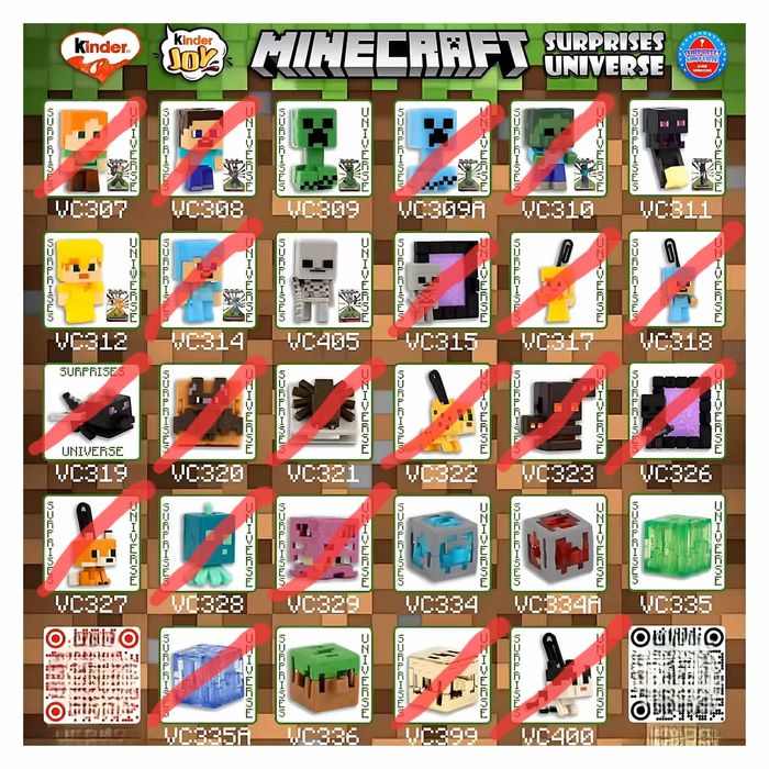 Kinder joy minecraft