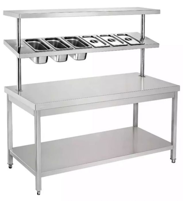 столы, мойки, полки для кухни из нержавеющей стали,