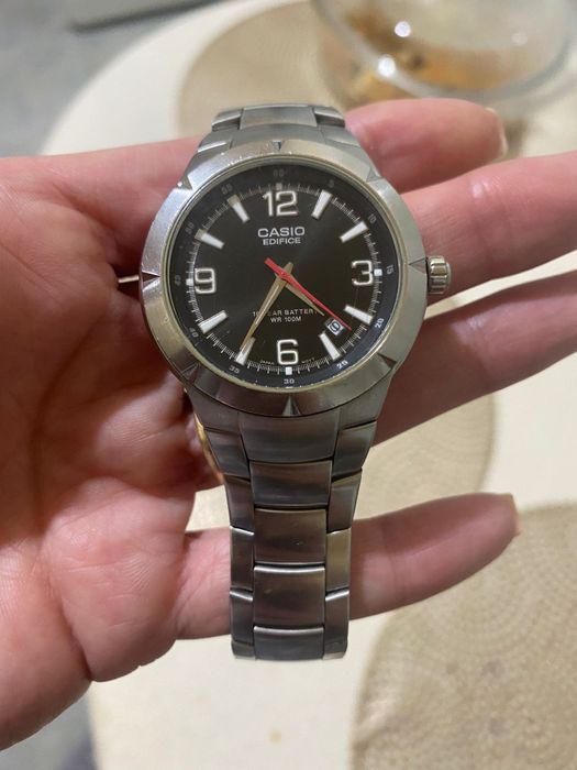 Vand Casio Edifice, original, model EF-124, integral din otel