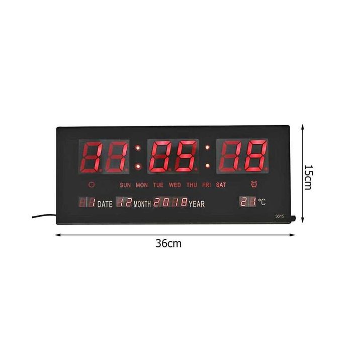 Цифров часовник с термометър 3615