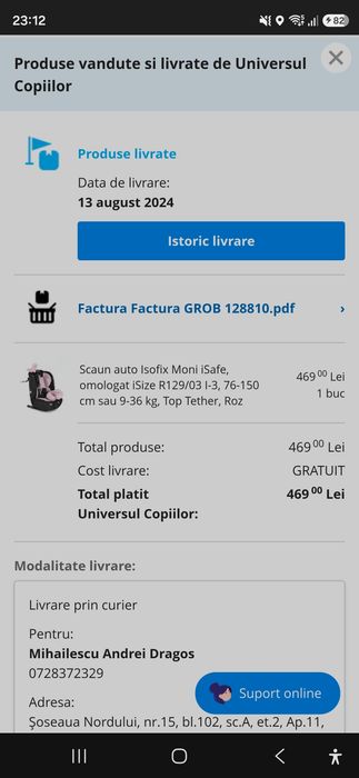 Scaun auto, 12 ani