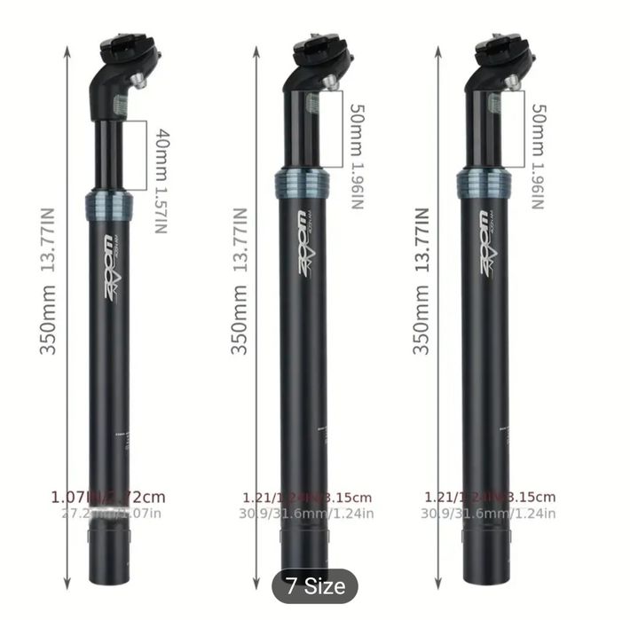Seatpost bara 31.6 suspensie scaun Tija sa șa 350mm