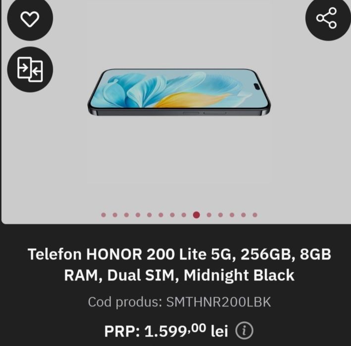 Honor 200 lite nou, sigilat