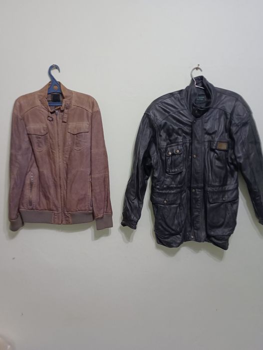 Фирменные Кожаные плащ, куртки, сюртук.