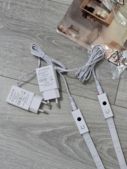 Set 2 benzi LED SIBI LIGHTING 1m sub dulap – Alb, dimabile, cu senzor